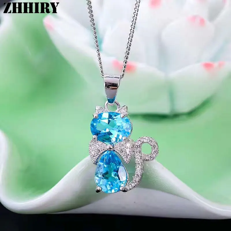 Женский ювелирный комплект из колье и серёг серебра 925 пробы|jewelry sets|pendants for womenfine