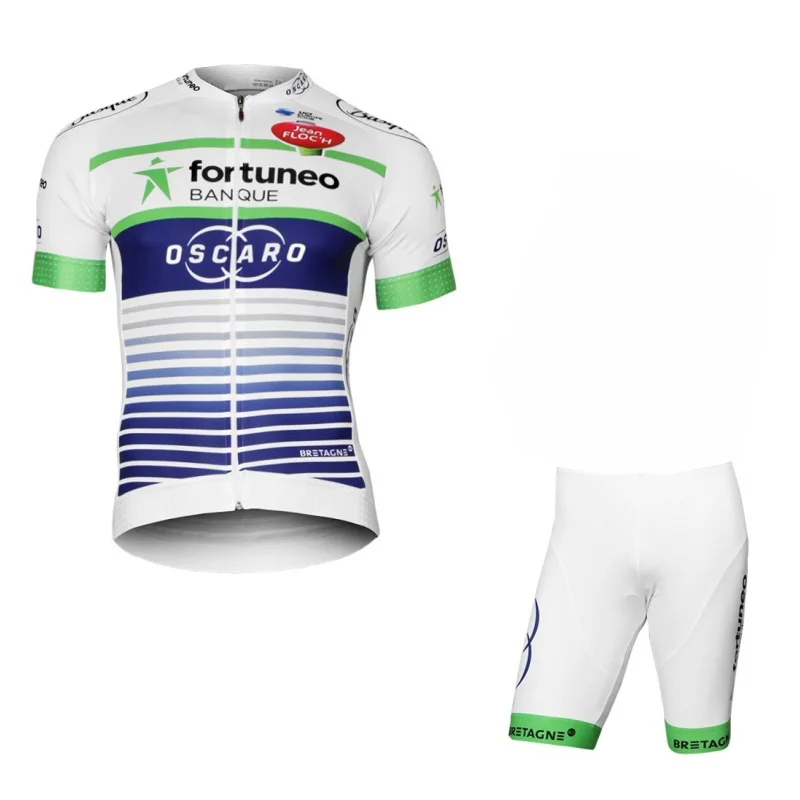 no bib Белый pro team fortuneo oscaro, комплект из Джерси для велоспорта, летняя дышащая одежда для гонок, велосипедная Одежда MTB Ropa Ciclismo, Майо - Цвет: no bib