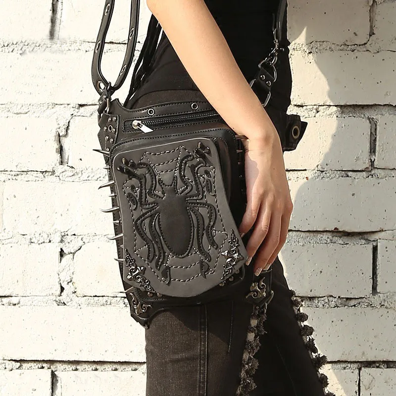 2019 Новый стильный ручной работы пара панк кобура Сумка рок холст сумка в стиле