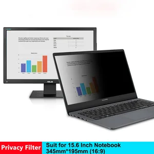 15 6 inch 345mm195mm magnetic privacy filter screen protective film for 169 laptop notebook anti glare screen protector free global shipping