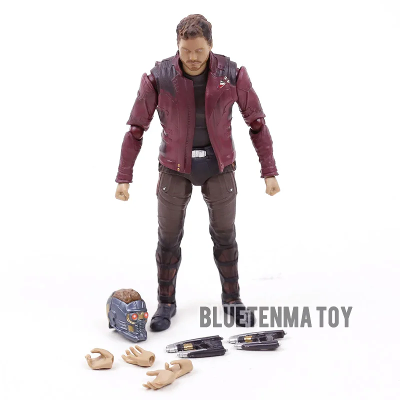 Фигурки героев Marvel Звездный лорд Питер квилл ПВХ коллекционные модели игрушки
