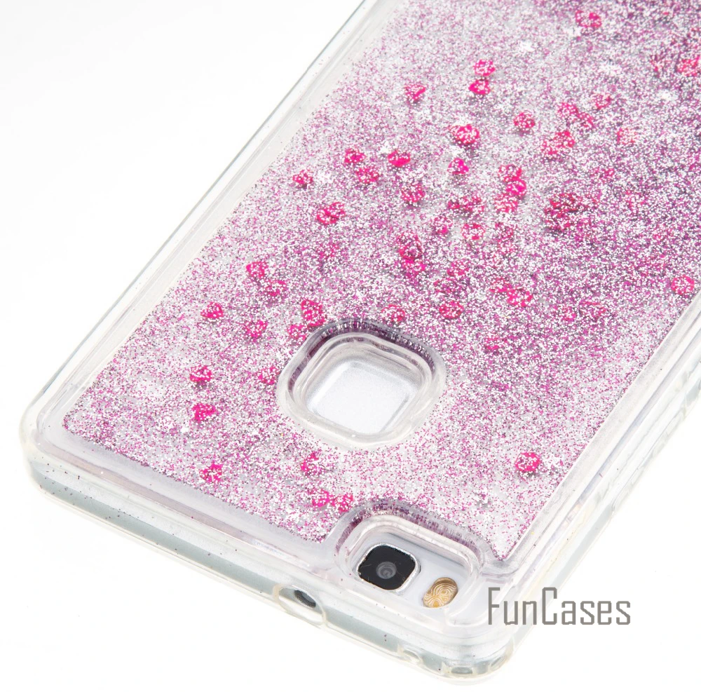 Струящаяся жидкость чехол для coque P9 Lite 5 2 "для fundas Huawei зыбучий песок чехол|liquid