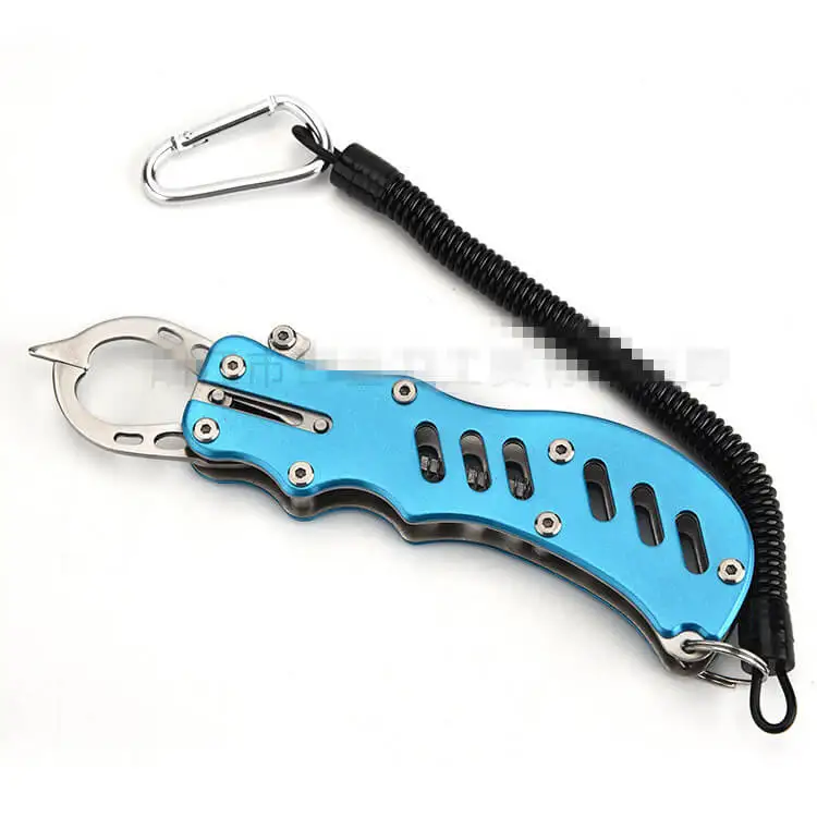 1pcs 17.1cm Stainless Steel Portable Fishing Grip Gripper Fish Lip Grips Holder Grabber Spinning Plier Saltwater Freshwater Tool | Спорт и