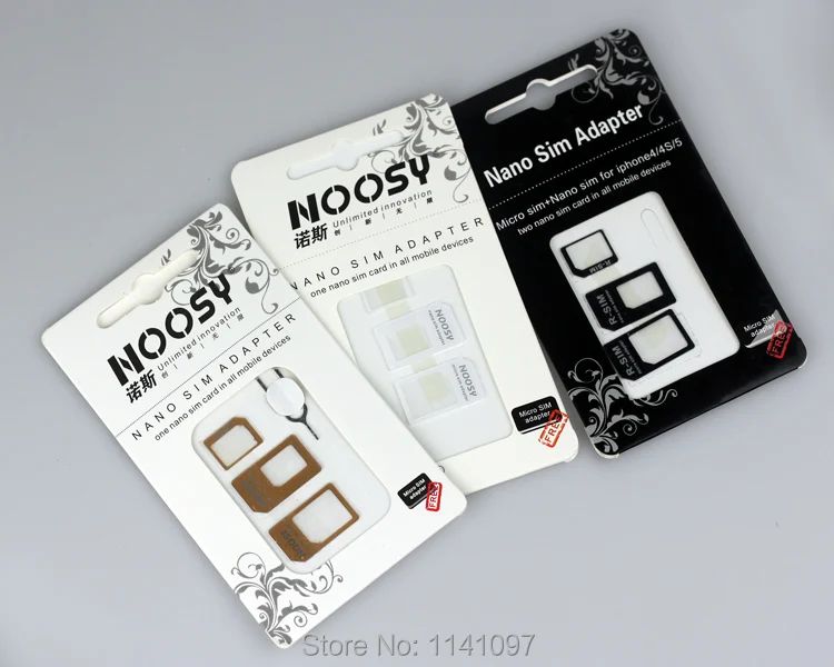 3Pcs-Color Pack Sim Card Mini Adaptor Micro Adapter Converter Convert Nano SIM to Micro/Standard Free Shipping |