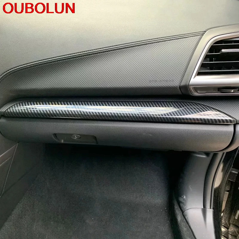 OUBOLUN для Subaru Forester SK 2018 2019 аксессуары интерьера Средний контрольный стикер