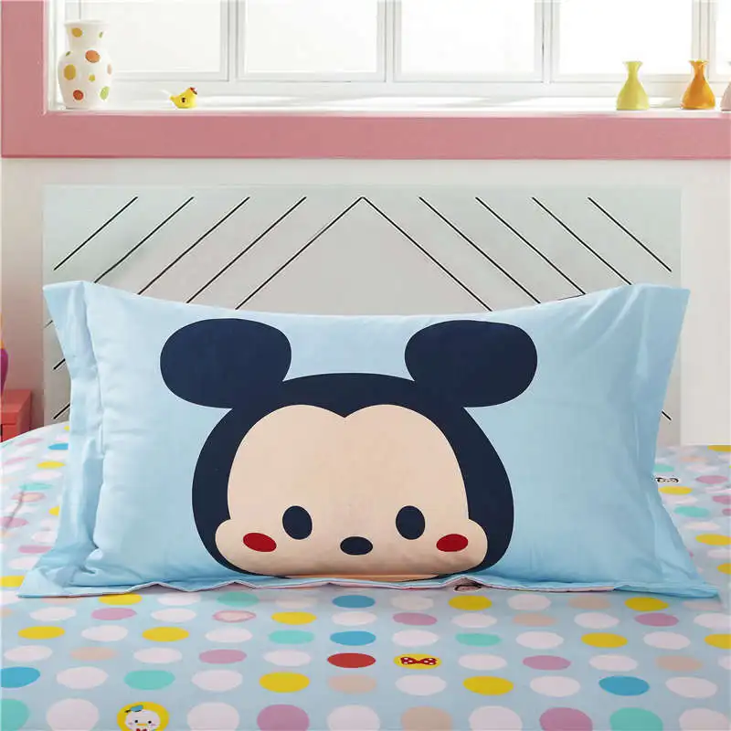 DISNEY ЦУМ одеяло постельное белье милый Микки Минни Маус пододеяльник девочка детская кровать linenes хлопок плоский простыня синий