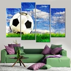 Настенная рамка на холсте, Модульная картина в стиле Hd для гостиной и дома, постер с изображением футбола на Луге