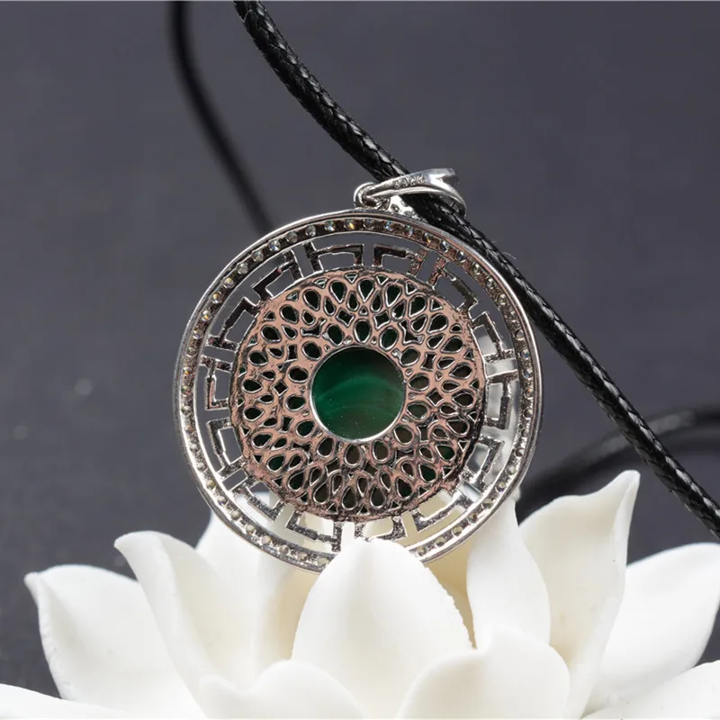 Подвеска QIANXU из натурального малахита подвеска с зеленым нефритом|fine jewelry|jewelry