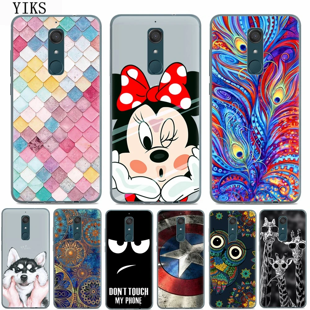 YIKS СПС Coque Wiko View XL 5 99 дюймов чехол роскошный Мультфильм ТПУ для мягкий силиконовый