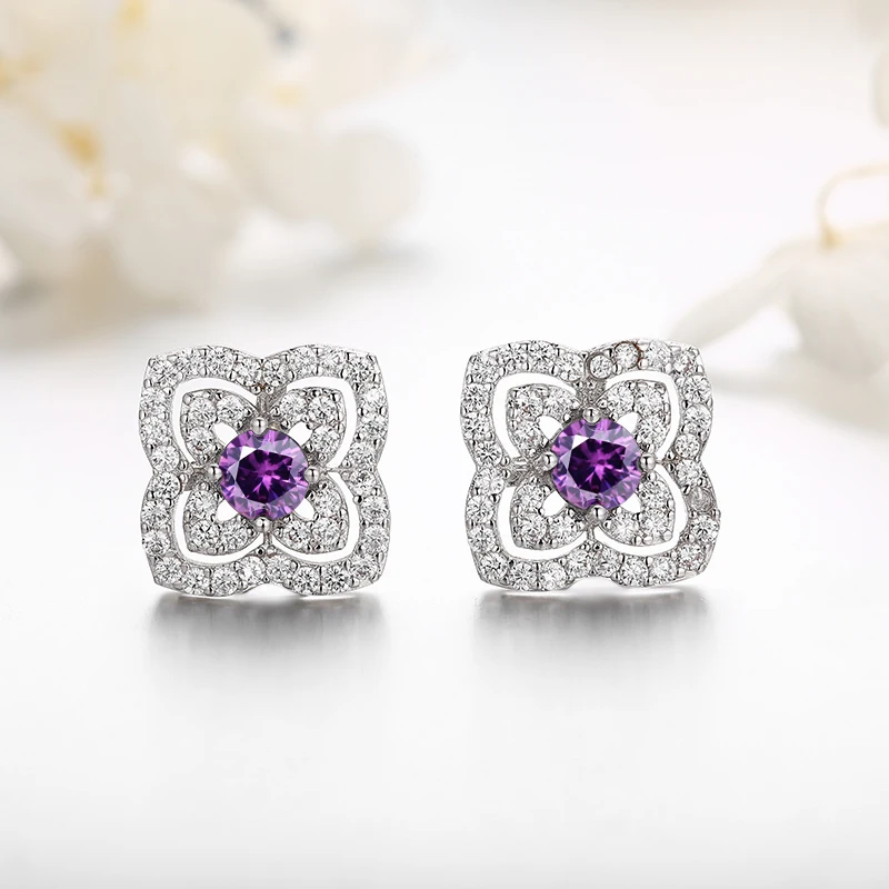 Женские серьги гвоздики SEVENA в форме цветка с фианитом ААА модные ювелирные