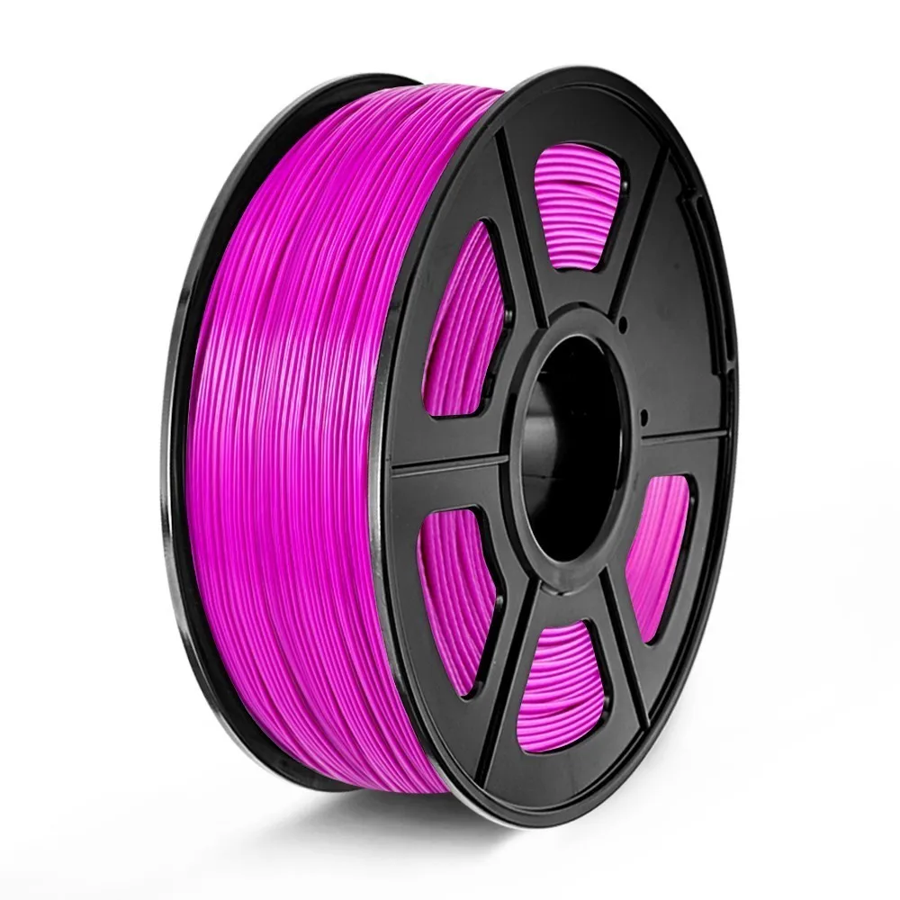 fuchsia SUNLU PLA нить для 3d принтера 1,75 мм 1 кг нить из полимолочной кислоты измерительная точность+/-0,02 мм 26 цветов расходный материал для печати - Цвет: fuchsia