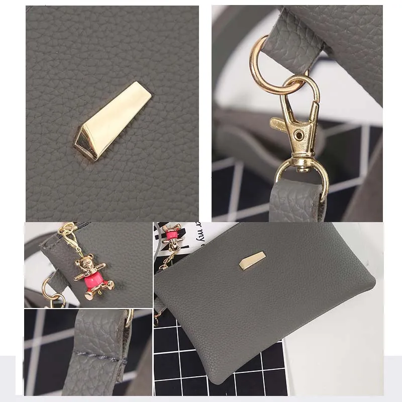 Модные мини женские сумки мессенджеры кожаная однотонная сумка с подвеской в