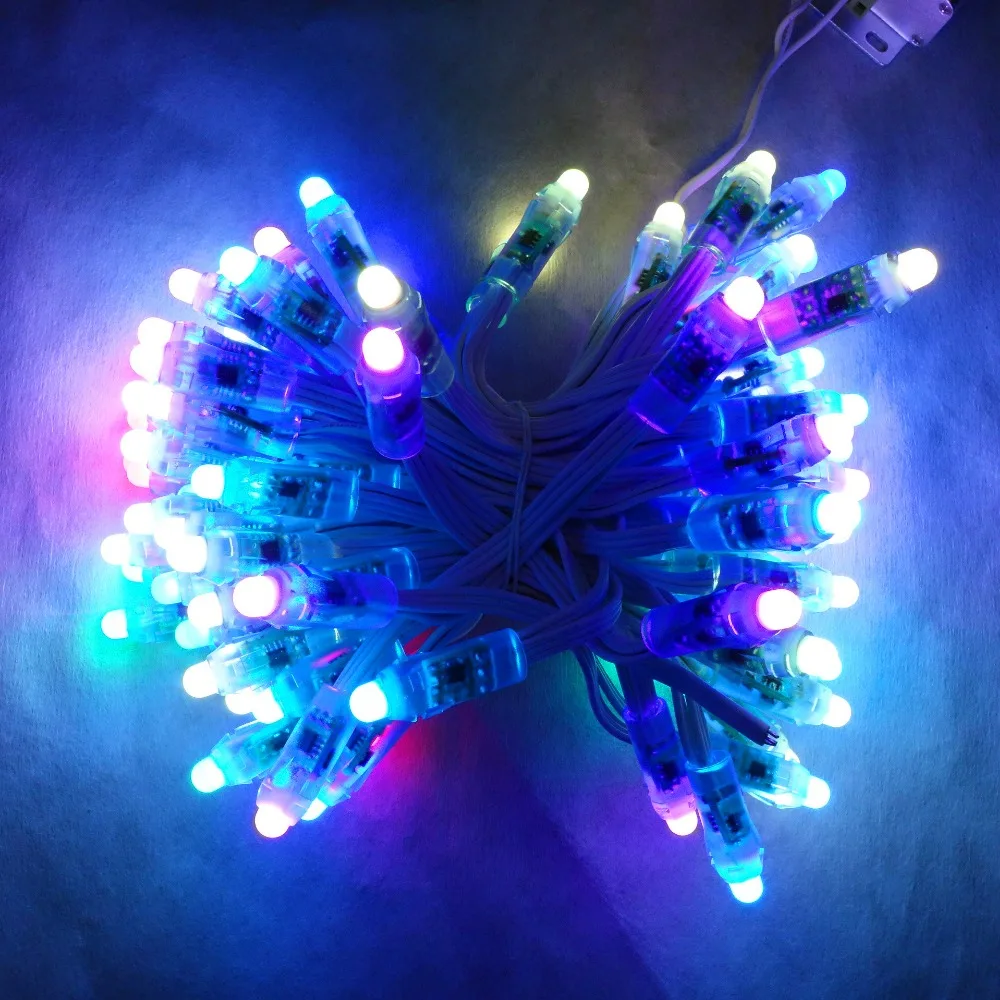 Провод 18awg 100 шт./шнур 12 В мм WS2811 адресуемый RGB светодиодный смарт пиксельный узел с