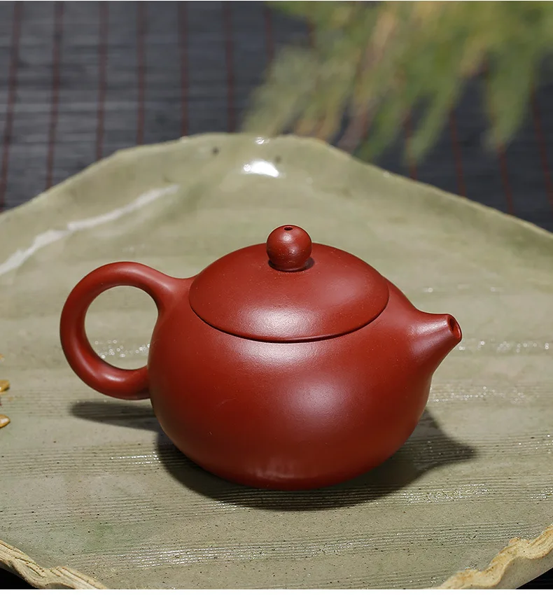 Набор чайников из фиолетовой глины Yixing,, чайный сервиз Dahongpao Xishihu, 6 предметов, деревянный поднос, Заказная чайная церемония кунг-фу