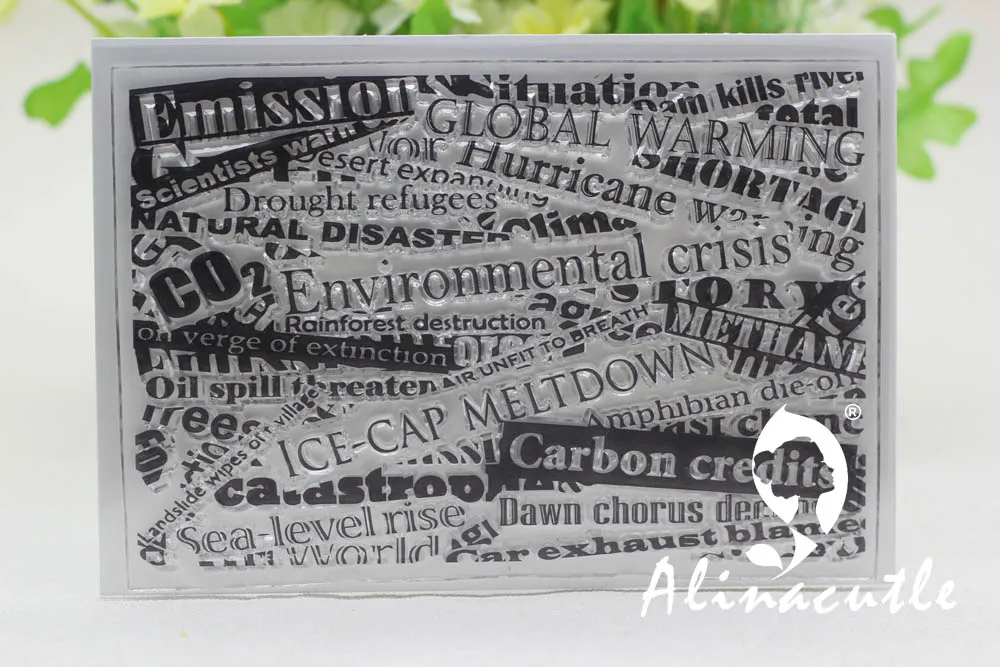 Прозрачные штампы слова из букв фон Alinacraft Скрапбукинг картон для творчества cardmade силиконовый резиновый ролик прозрачный штамп