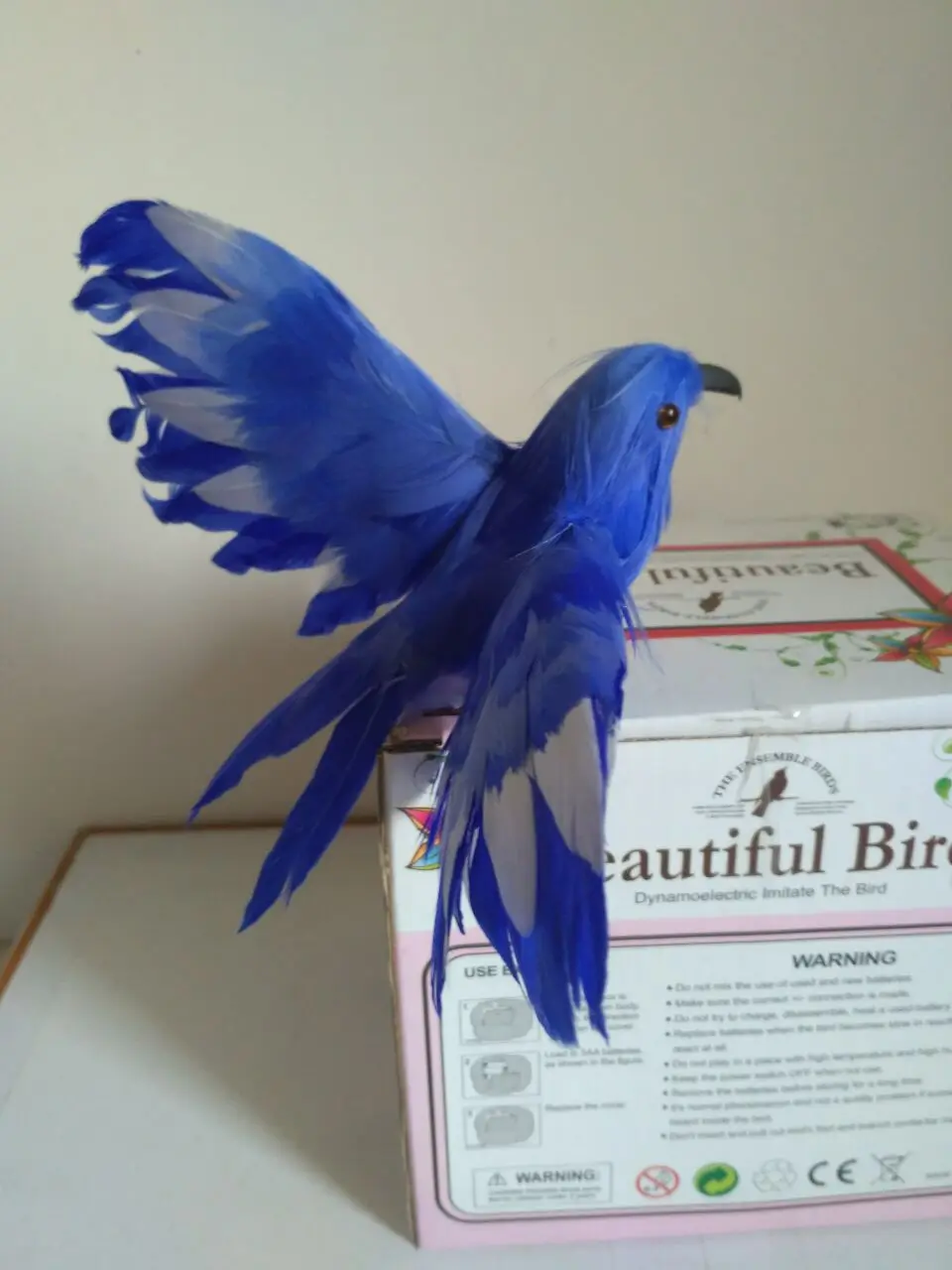 

cute simulation wings bird model polyethylene&furs blue bird doll gift about 12cm 1257