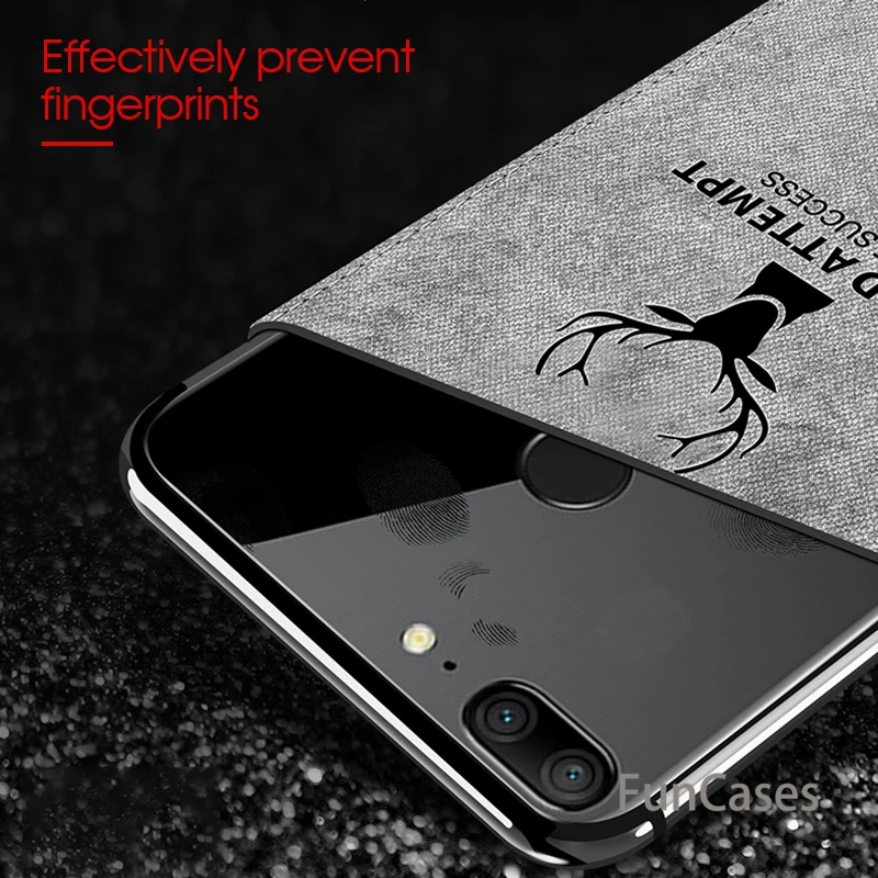 Тонкий тисненый Мягкий тканевый чехол для телефона huawei Honor 8X Max 10 8 Lite 8C ретро