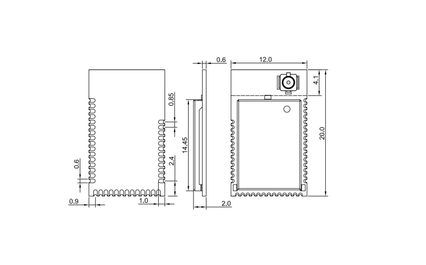 Нордический bt5.0, маленький ble модуль, nRF52832 bluetooth ble модуль, nRF52840 bluetooth ble сетчатый модуль с кристаллом и экраном