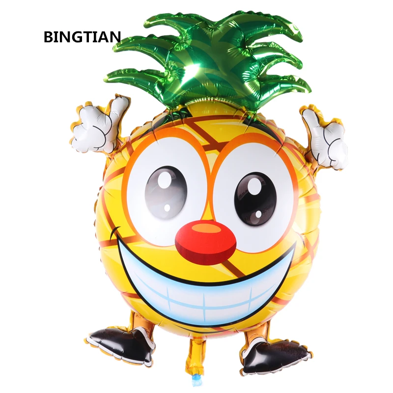 BINGTIAN 1 шт. яблоко арбуз черника ананас фольга Воздушные шары мультфильм воздушный