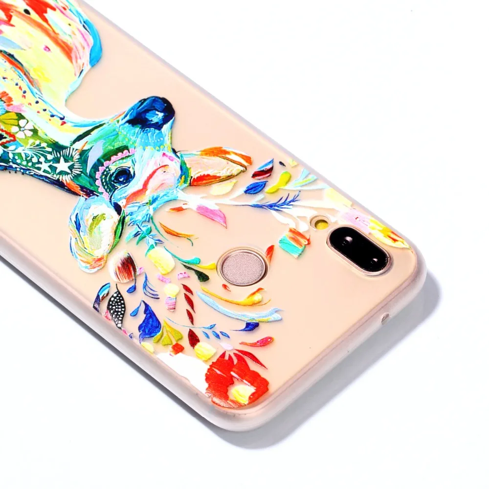 Роскошные 3D Световой чехол для huawei P20 Lite кремния сотовый телефон Обложка милый