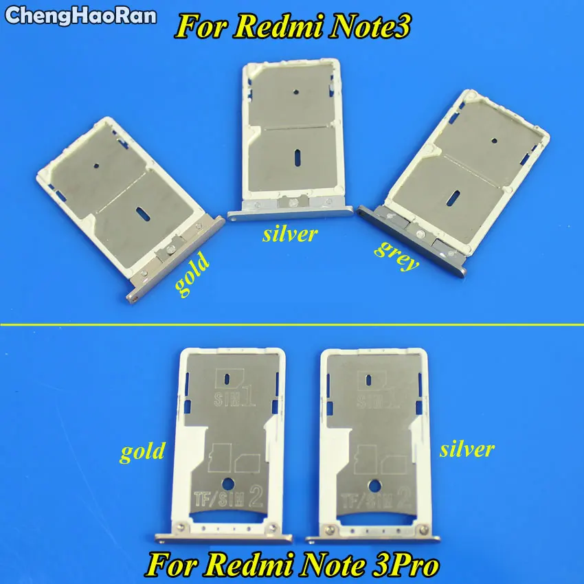 ChengHaoRan для xiaomi Redmi Note 3/ 3 Pro sim лоток держатель Sim карты Гнездо Слот Замена|tray holders|sim
