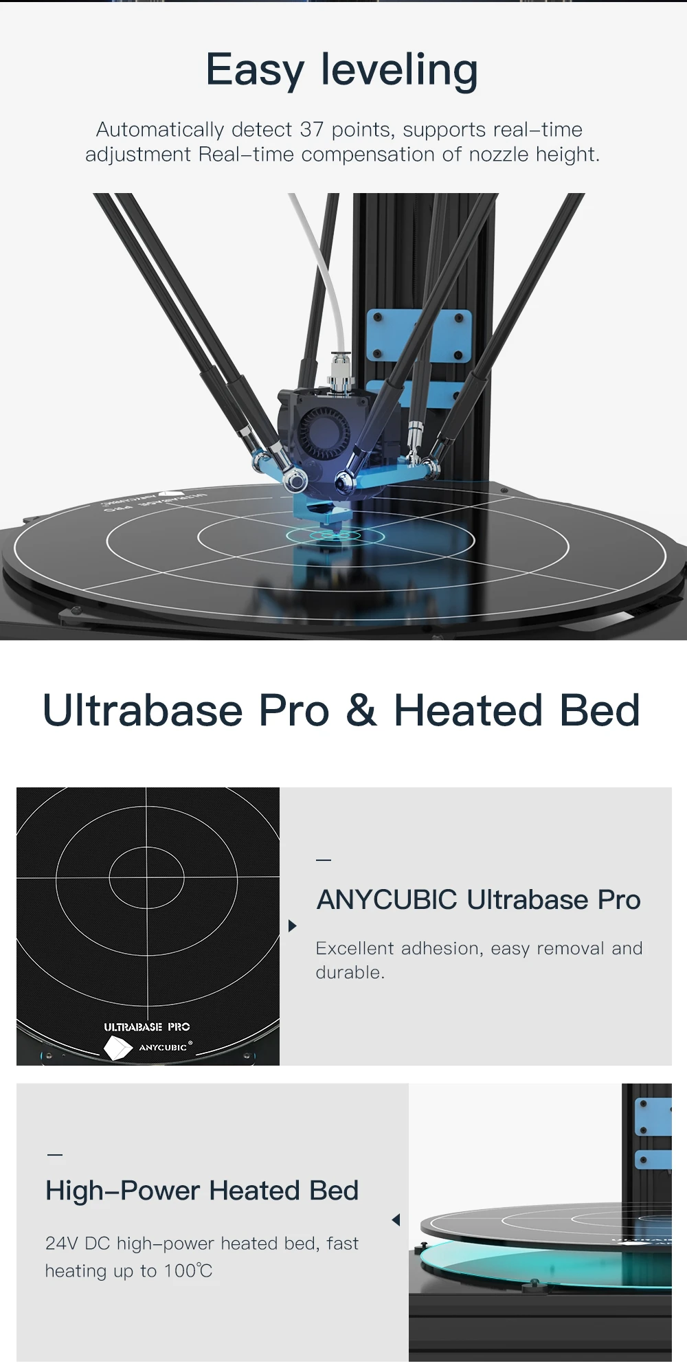 ANYCUBIC 3d принтер Хищник большого размера плюс металлический TFT экран 3d принтер высокая точность 3D Drucker Impresora 370*370*455 мм