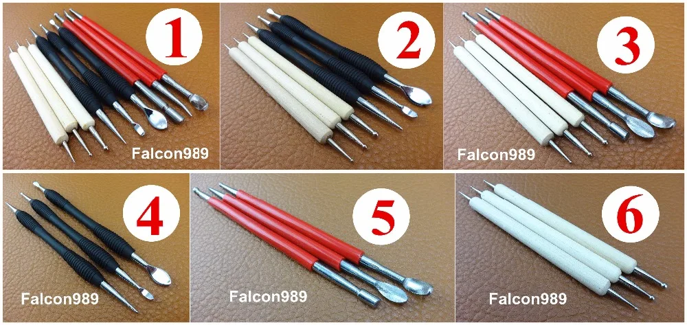 6 видов кожевенного ремесла резьба моделирование Сращивание тиснение ложка