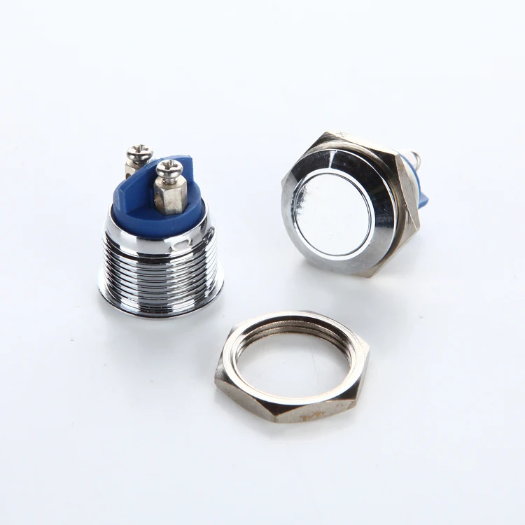 

1pc YT1861B Hole Size 16mm Metal Self-Holding Switch Self-Latching Switch
