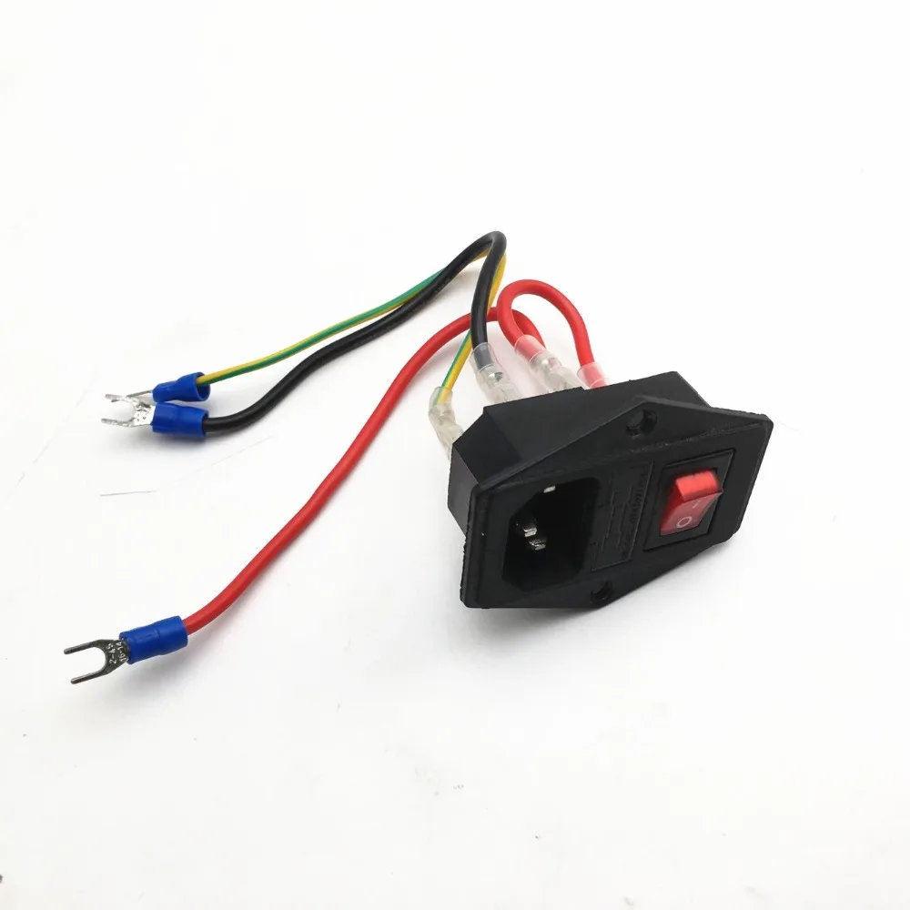 Ender 3 prusa 3d принтер diy части 110 В/220 В 10 а выключатель питания розетка с предохранителем высокотемпературная силиконовая линия/провод