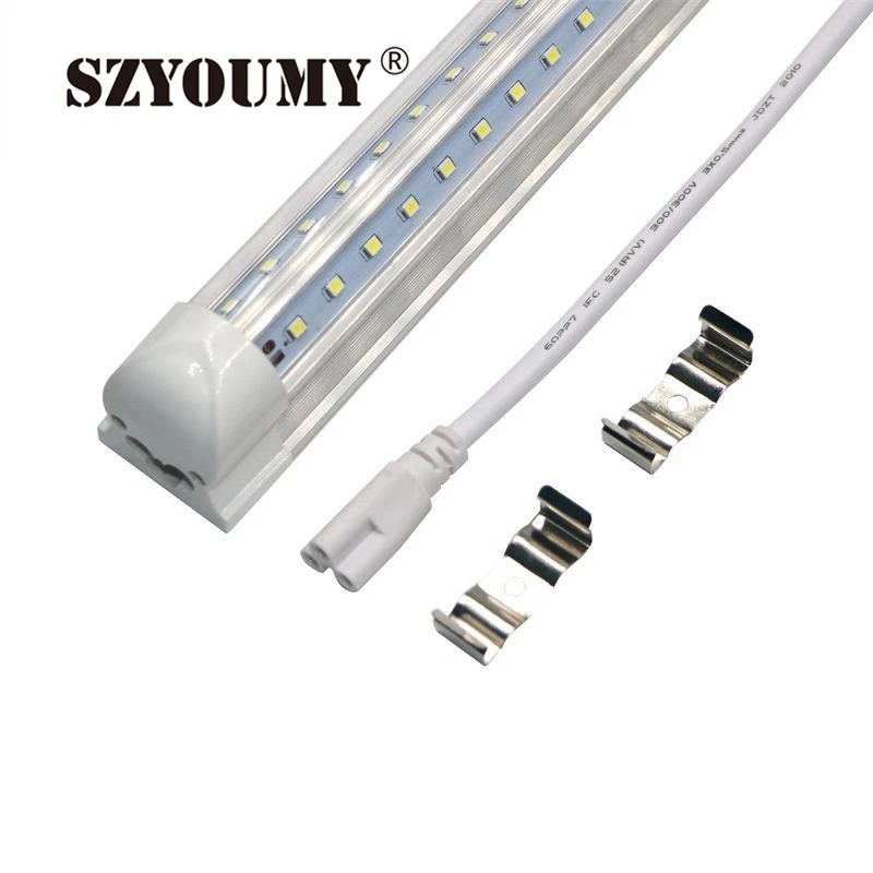 SZYOUMY 15 шт 18W 2Ft V образные интегрированные T8 светодиодные трубки SMD 2835 600 мм 96led лампа