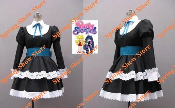 Женское платье с поясом Heroine Anarchy черные колготки карнавальный костюм|dress cosplay|cosplay