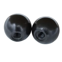 black m6m8m10m12m16 ball knob 25 50mm ball diameter bakelite black ball lever knob for machine tools replacement