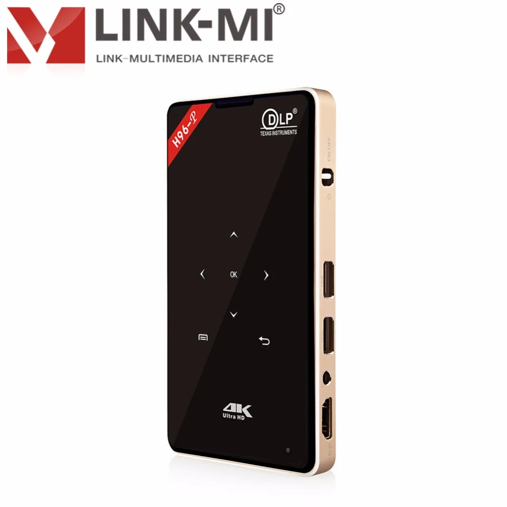 LINK MI H96 P (1 г + 8 г) Full HD DLP Smart проекторы android 1 Мультимедиа Видео светодио дный карман