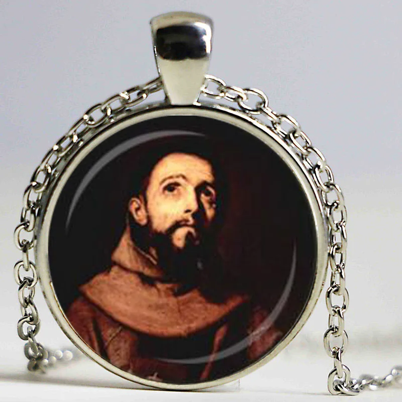 ST FRANCIS подвесная St Francis ассизский Цепочки и ожерелья Имитационные ювелирные