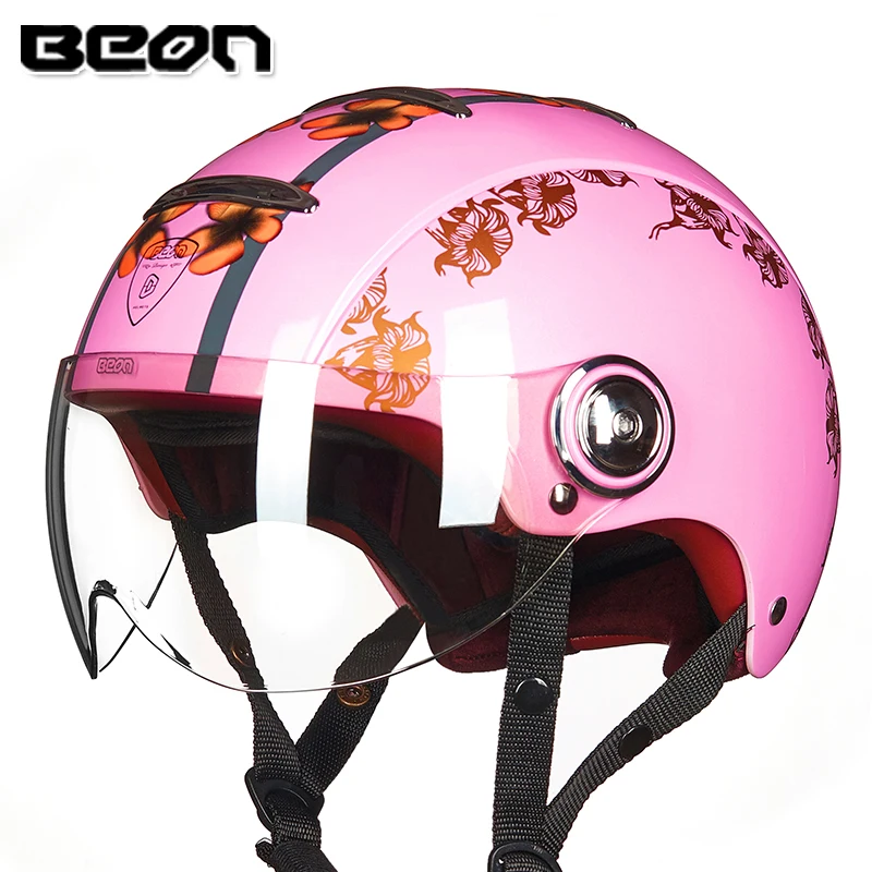 BEON мотоциклетный шлем скутер с открытым лицом Casque Capacete Casco Moto шлемы для мужчин и