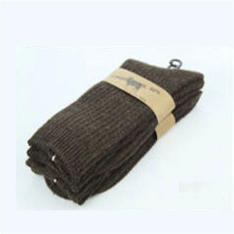 1 пара хит продаж модные зимние теплые мужские носки 80% овечьей шерсти однотонные