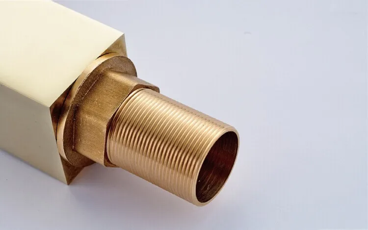 Бесплатная доставка золотой кран с одной ручкой и водопадом твердой латунной