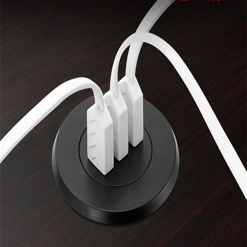 Bakeey 3 USB 5V 3.1A настольное зарядное устройство с отверстием и люверсами с европейской вилкой для быстрой зарядки для samsung Xiaomi для iPhone, белый, черный