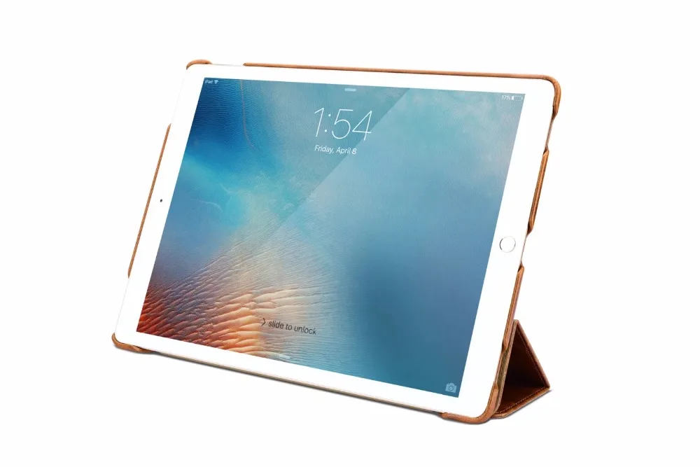 Чехол-книжка Icarer Oil Wax в винтажном стиле из натуральной кожи для iPad Pro 12,9(, Ретро стиль, Воловья кожа, флип-чехол для iPad Pro 12,9