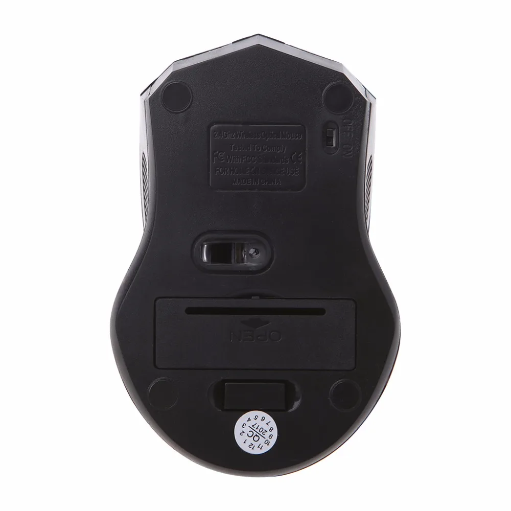 Игровая мышь 1200 dpi, 2,4 ГГц, оптическая беспроводная мышь, USB приемник для ПК, компьютера, 4 клавиши, мышь, 5 цветов, C42