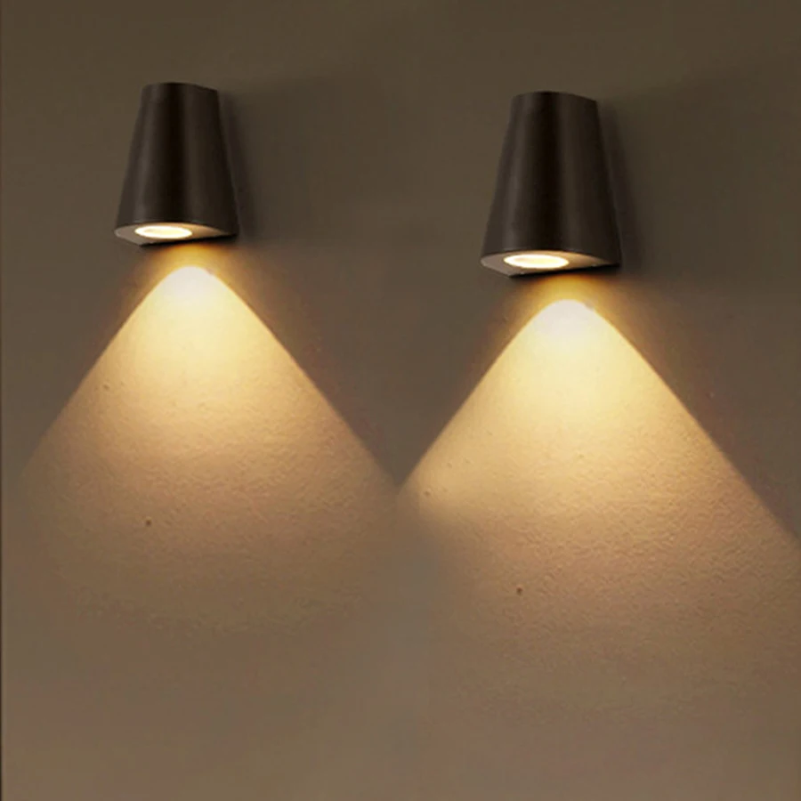 

Thrisdar 5W COB Outdoor Waterproof LED Wall Lamps IP65 Corridor Balcony Staircase Porch Light Aluminum Hotel Villa Wall Light