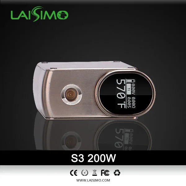 Original Laisimo S3 200W vape Mod electronic cigarette mod 18650 Rotating Display TC MODE vapor e 200 w MOD | Электроника
