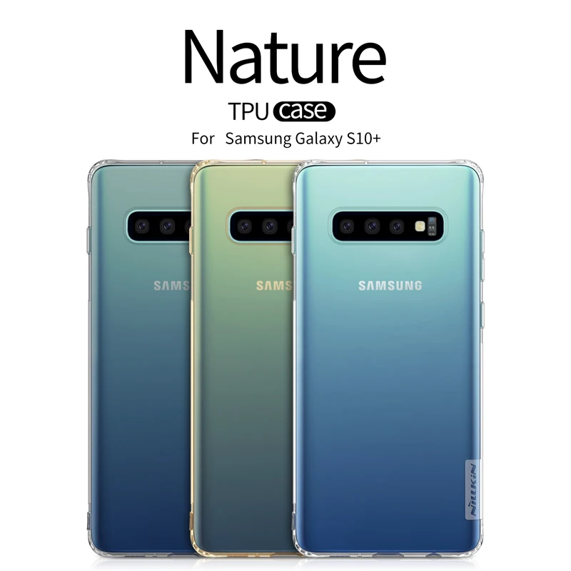 Силиконовый чехол Nillkin для Samsung Galaxy S10 Plus Ультратонкий чехол-накладка + мягкие
