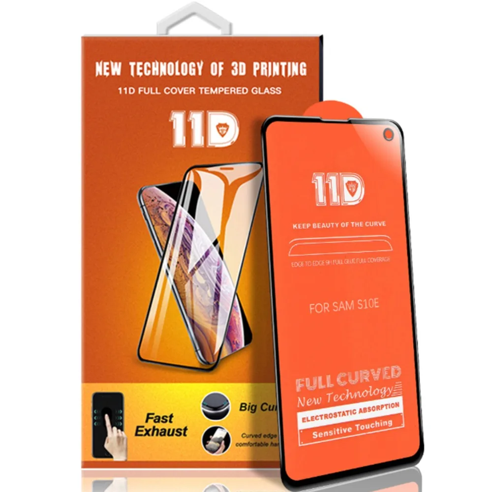 11D полное покрытие защитное закаленное стекло для Samsung Galaxy A30 A50 M10 S10E A90 A80 Защитная