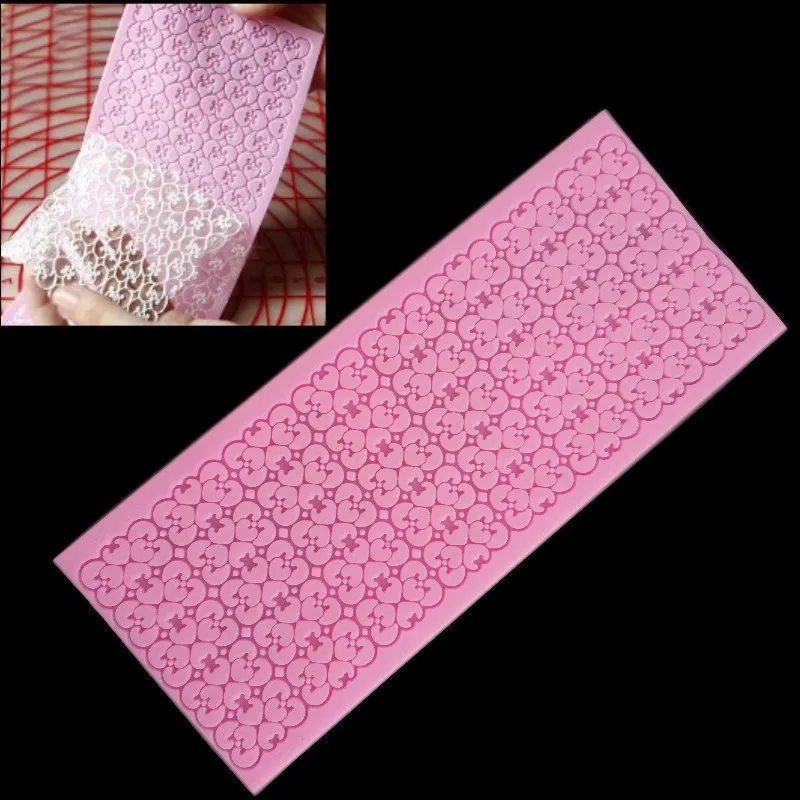 Силиконовая форма кружевные цветочные коврики для торта силиконовый кружевной