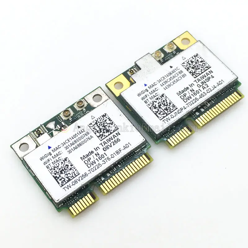 WiGig DW1601 QCA9005 802.11AD мини PCl E 7 Гбит/с WiFi карта + Bluetooth для Dell беспроводной 6430u E5440 E6430 E7240