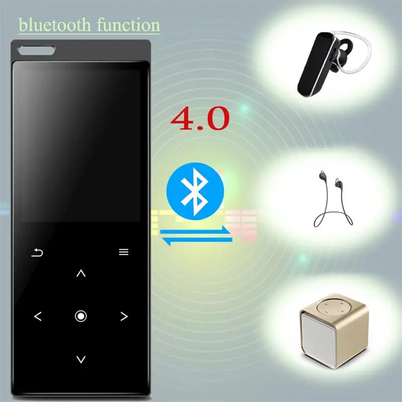 Bluetooth4.0 MP4 музыкальный плеер с Динамик ГБ/8 ГБ/16 ГБ без потерь видео FM голос