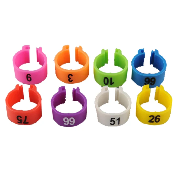 100 шт Птицы ноги полосы птицы голубь попугай Утка Курица кольца клип 1