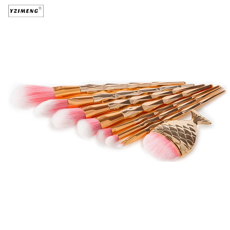Набор кистей для макияжа с ручкой в виде единорога 7 шт.|makeup brush set|beauty make upbrush set |