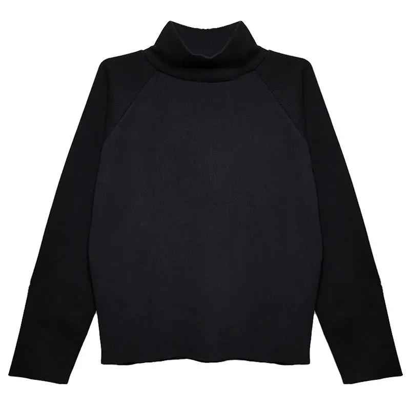 Свитер с высоким воротом и длинным рукавом вязаный свитер на осень зиму 2018 |